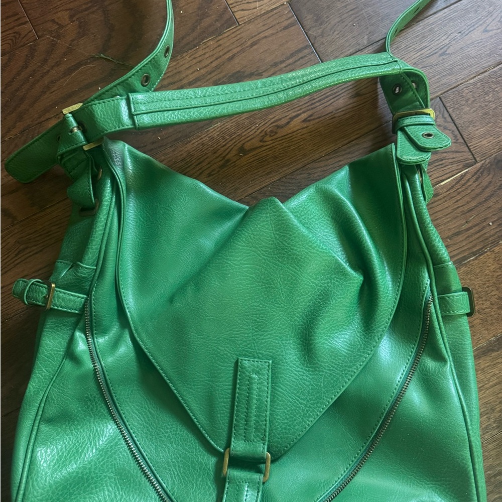 Matt & Nat Green Hobo Bag with Slouchy Design